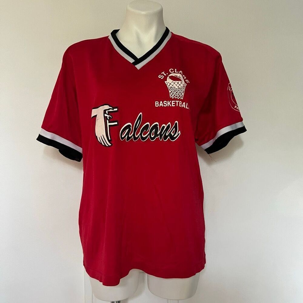 Vintage 80s basketball falcons 35 t shirt